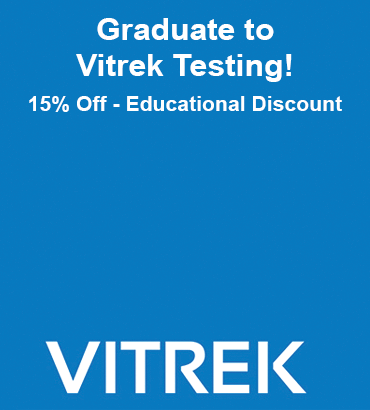 Graduate to Vitrek Testing! 15% Off - Educational Discount Promotional Banner